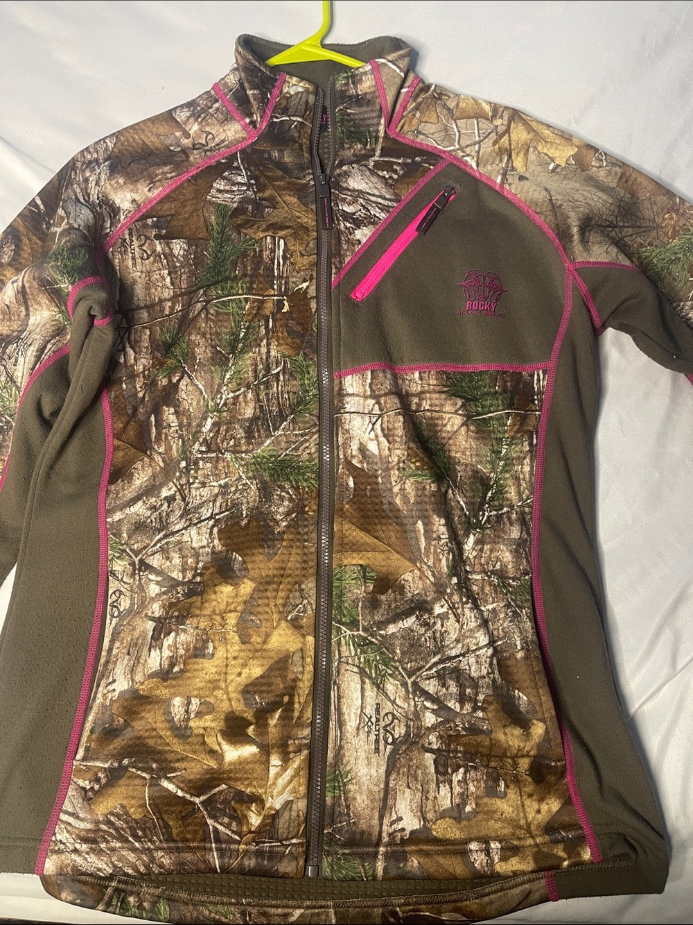 Rocky Women's Brown Camo Utility Jacket with Pink Trim